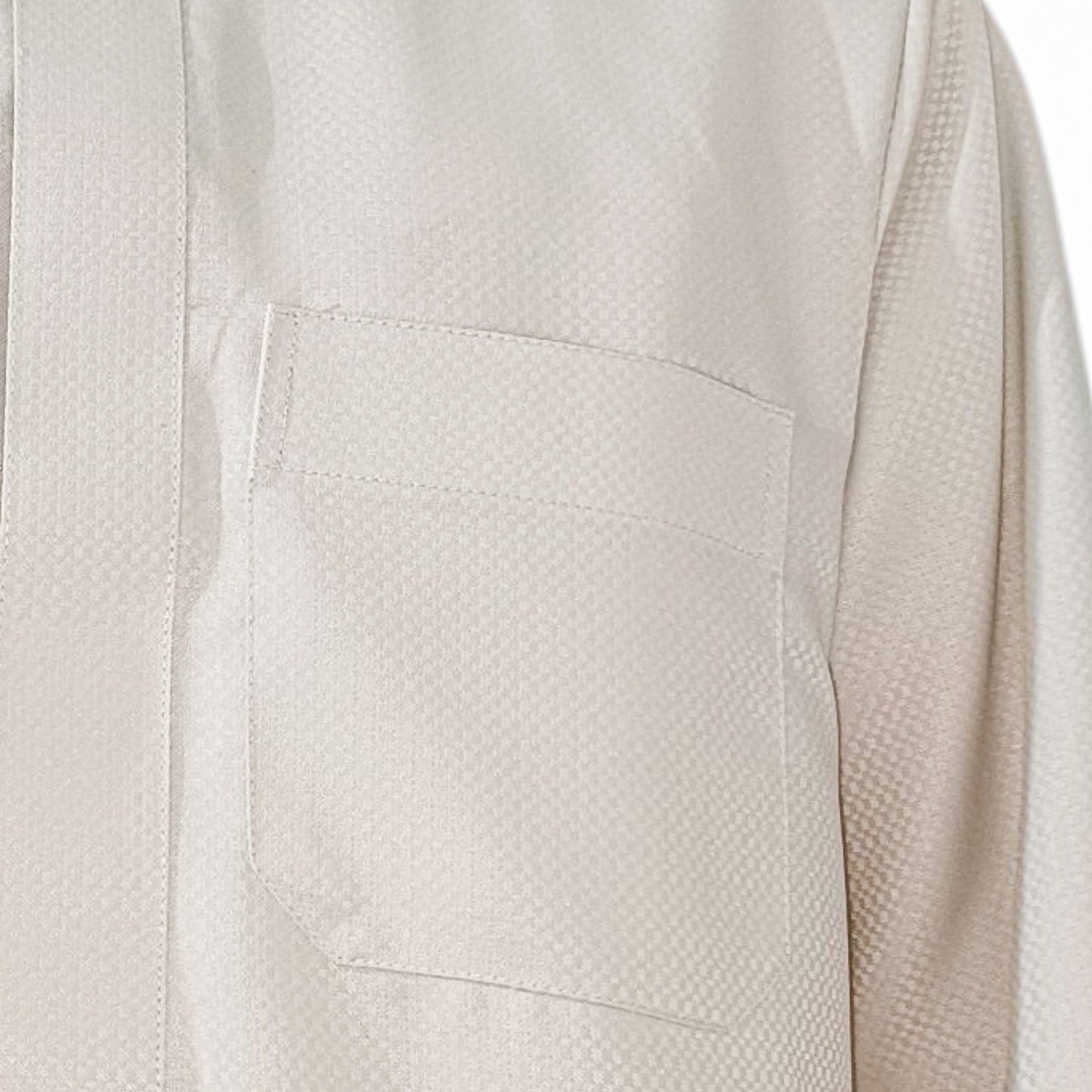 Razi Thobes Premium Designer Collar Thobe – Off White