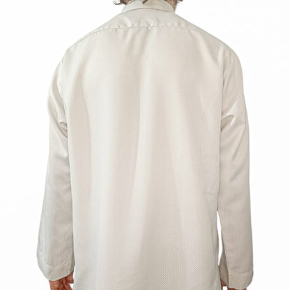 Razi Thobes Premium Designer Collar Thobe – Off White